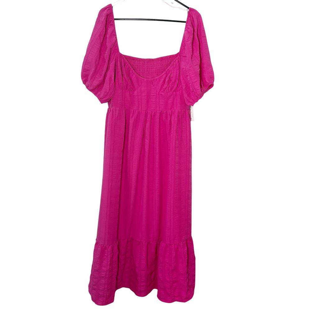 Premier Amour Sz 16 NWT Pink Sundress Puff Sleeve Cottage Core Fairycore Whimsy